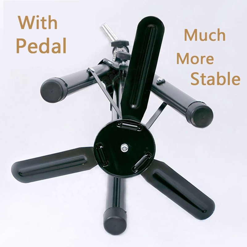 Heavy Duty Wig Stand Tripod, Wig Head Stand Mannequin Head Stand, Adjustable Holder for Styling Cosmetology Hairdressing Training (64 inch with no pedal)