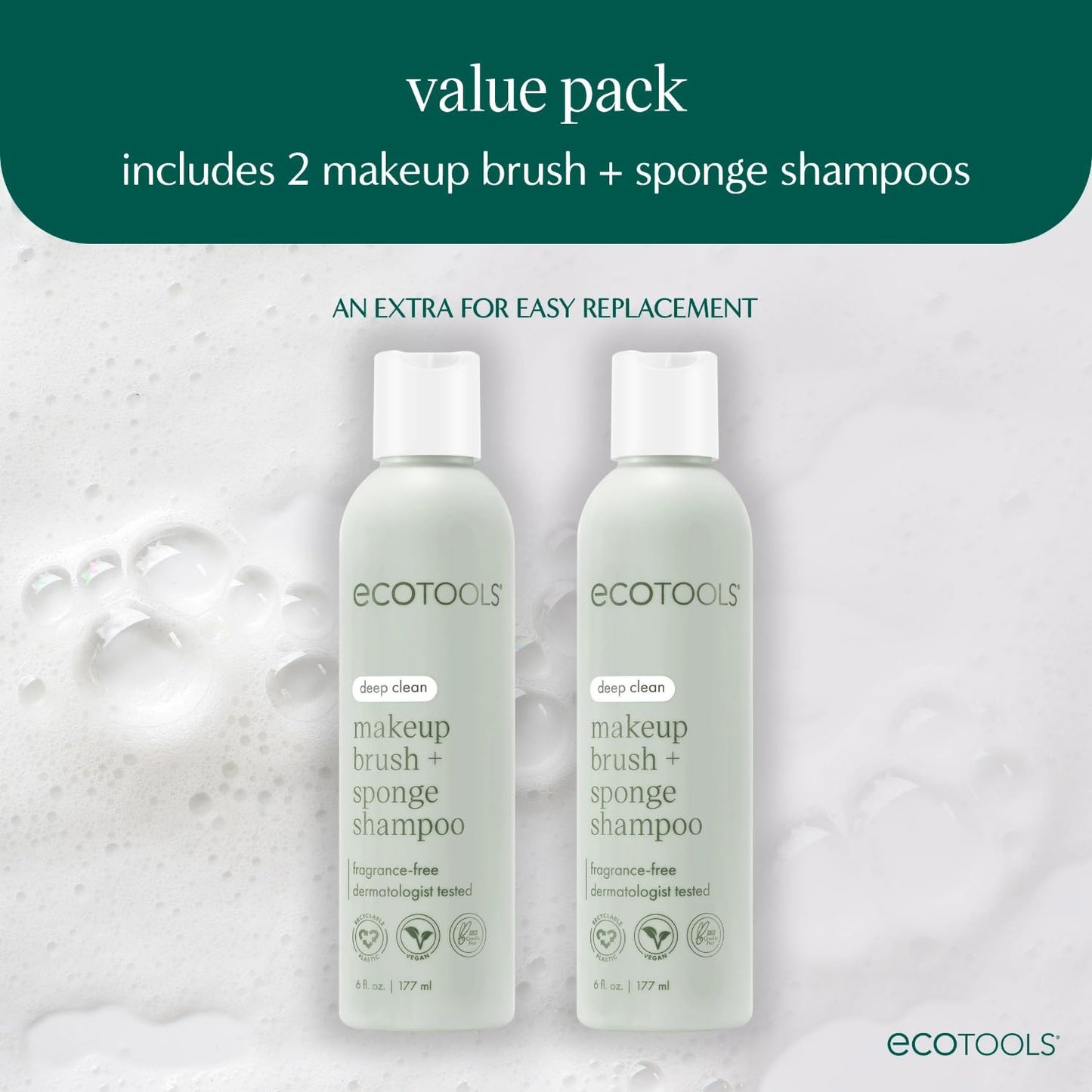 EcoTools Daily Makeup Brush Cleanser Spray, Quick Drying, Fragrance Free & Dermatologist Tested, Travel Size, TSA Approved, Cruelty-Free & Vegan 3 fl oz./89 ml. Bottle