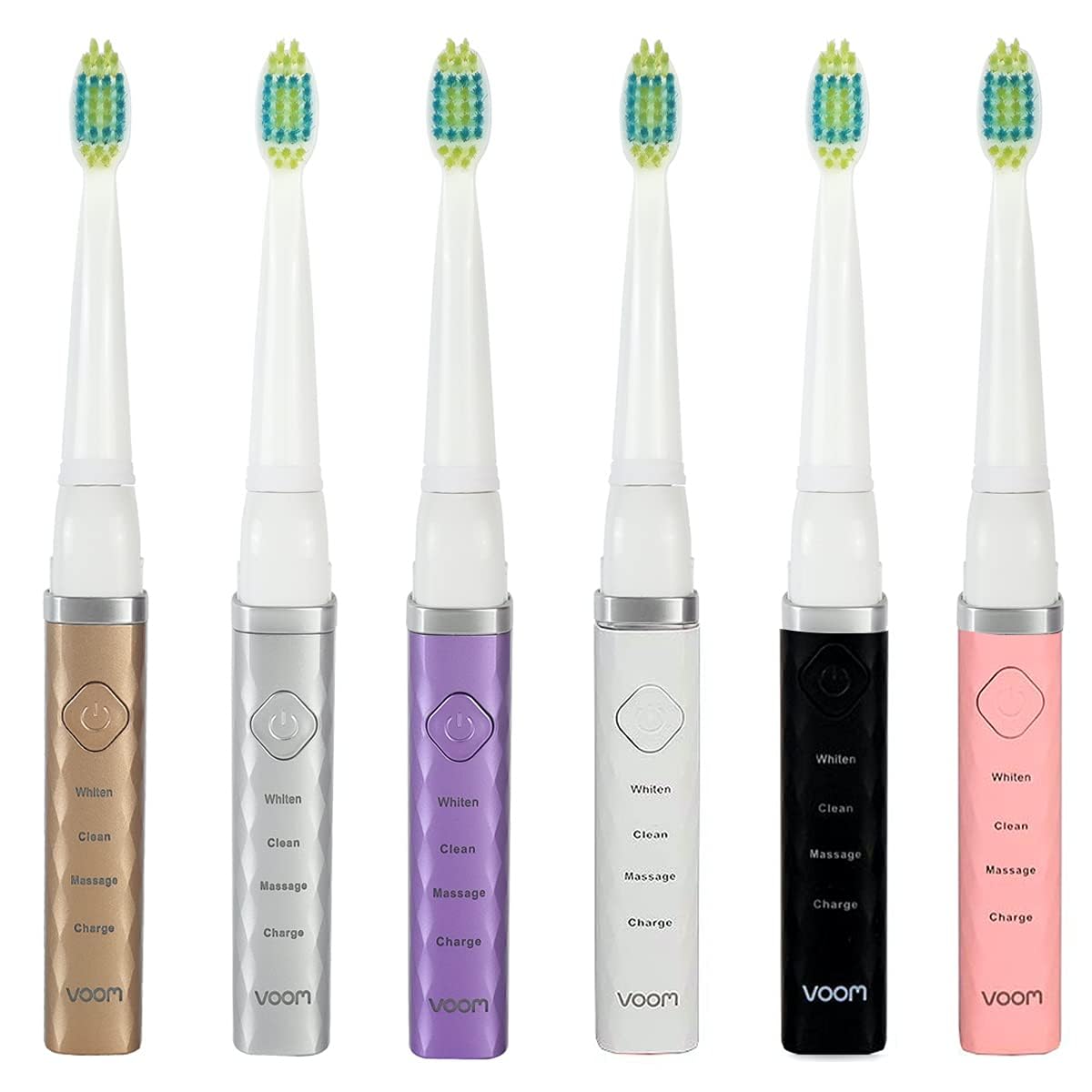 Voom Sonic Electric Toothbrush – Bathroom Essentials & Travel Essentials – Ultrasonic Electric Toothbrush for Adults – USB Rechargeable 40,000 Strokes/Minute – 3 Speeds – Pro 3 Series (Purple)