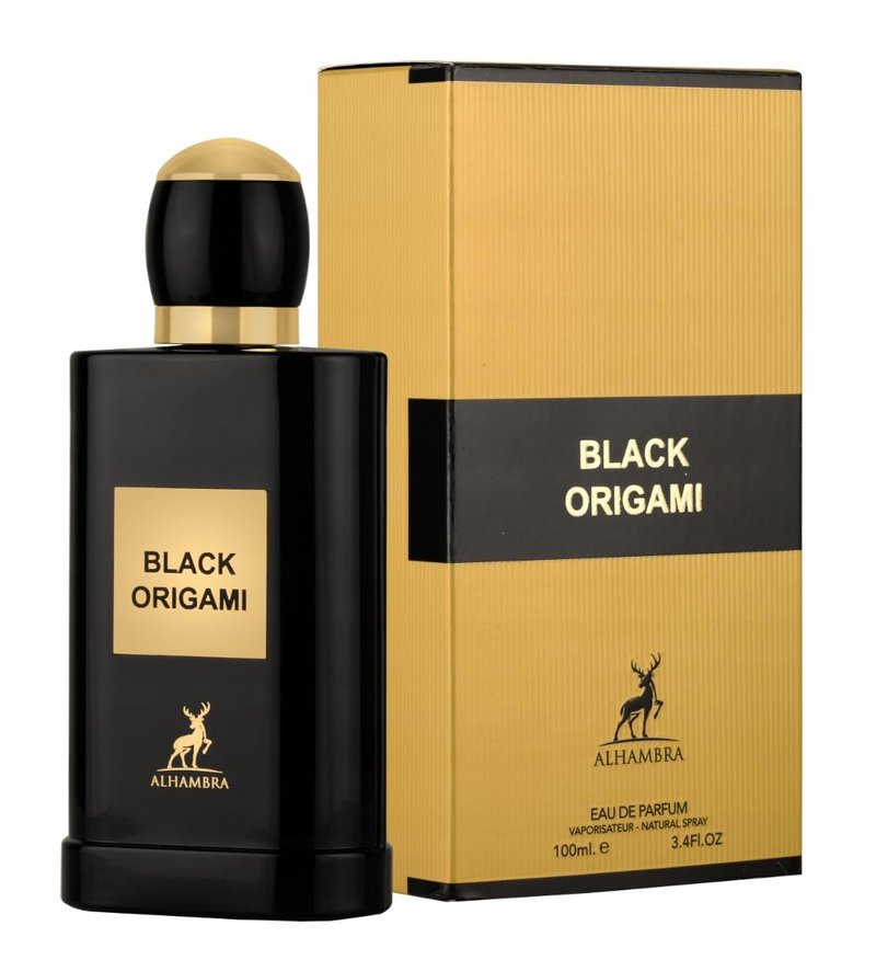 Maison Alhambra Black Origami – Fruity, Floral, Gourmand, Woody – Eau de Parfum Spray Long-Lasting Fragrance for Unisex, 3.4 Ounce / 100 ml