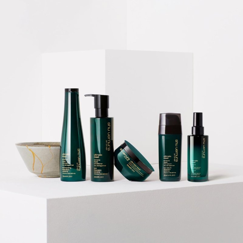 shu uemura art of hair ultimate reset extreme repair mask - formulated with japanese rice extract to reduce split ends and breakage, deeply conditions and nourishes very damaged hair, 2.5 fl oz