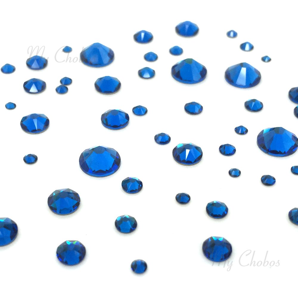 CAPRI BLUE (243)144 pcs Swarovski 2058/2088 Crystal Flatbacks rose pink rhinestones nail art mixed with Sizes ss5, ss7, ss9, ss12, ss16, ss20, ss30 from Mychobos (Crystal-Wholesale)