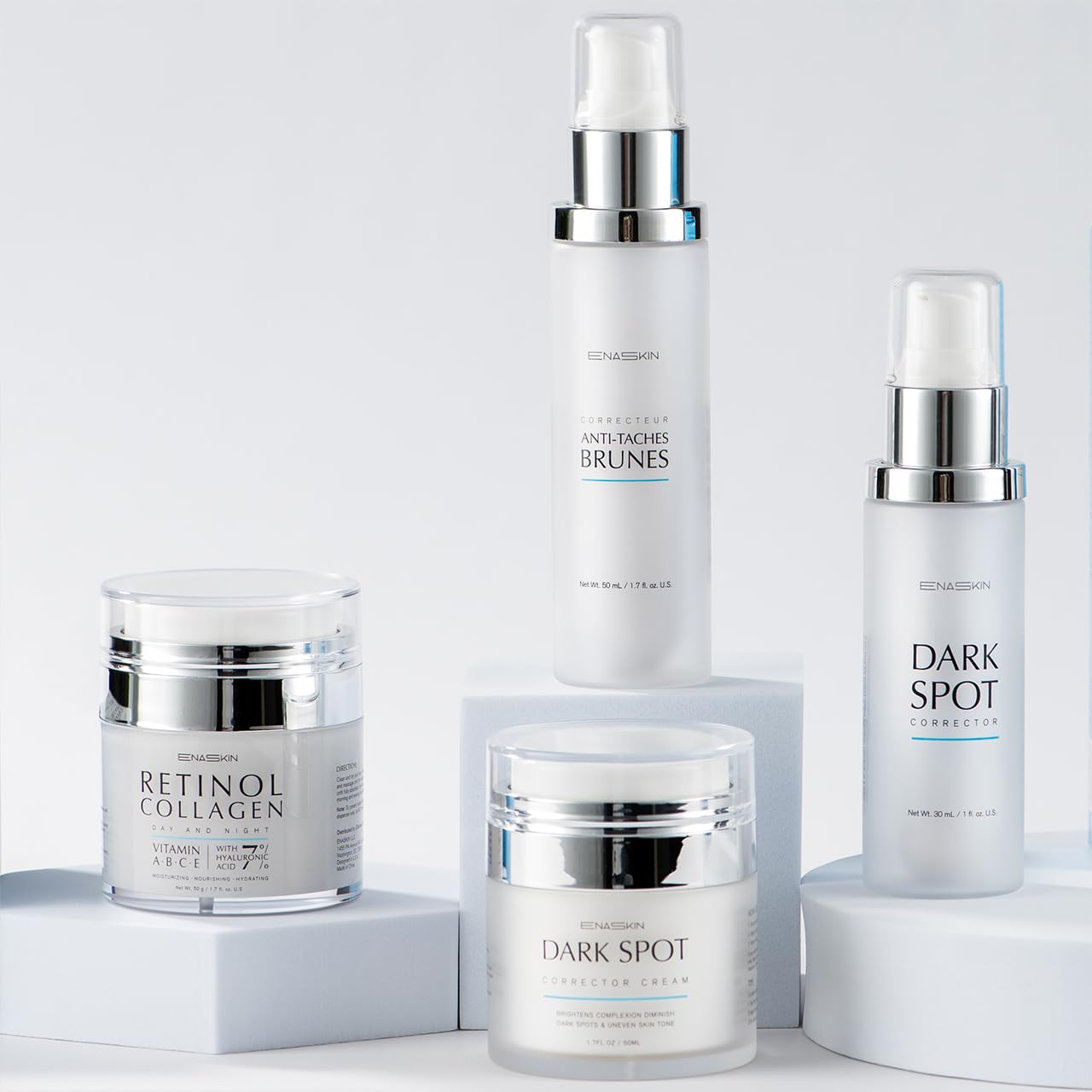 EnaSkin Dark Spot Corrector for Face & Body - 5% Tranexamic Acid, Niacinamide & Acid-Free Renewal Peptide - Hyperpigmentation, Melasma & Sun Spot Treatment, Gentle for Sensitive Skin, 1.01 fl oz