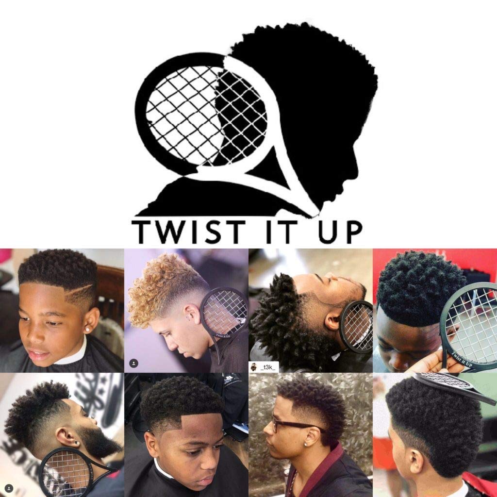 Twist It Up Comb Gel - Curl & Twist Enhancer for Black Men | Tennis Racket Design, Unity Black