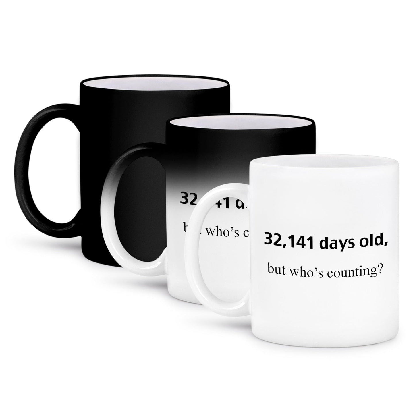 3dRose mug_112196_3 32, 141 Days Old But Whos Counting Magic Transforming Mug, 11-Ounce
