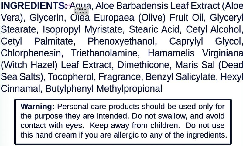 Dead Sea Soothing Hand Cream with Dead Sea Minerals 3.4 fl oz (Pack of 2) by Natural Elephant