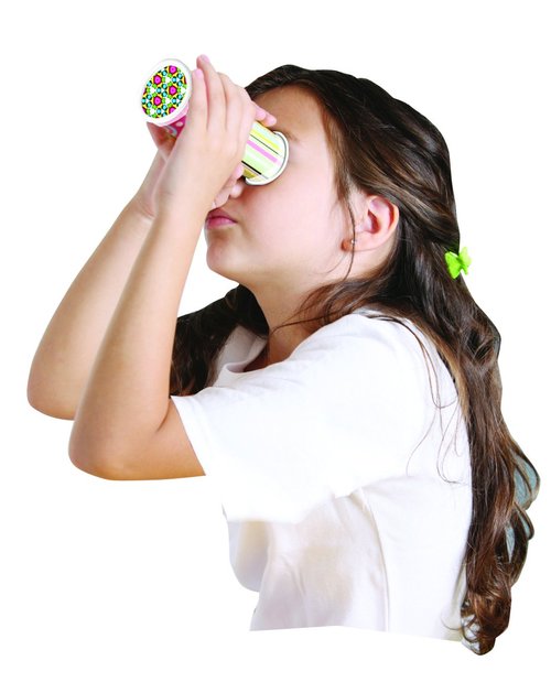 Hygloss Products Kaleidoscope Kit For Kids - Make Your Own Kaleidoscopes - 6-3/4 x 1-3/8 Inches, 1 Pack