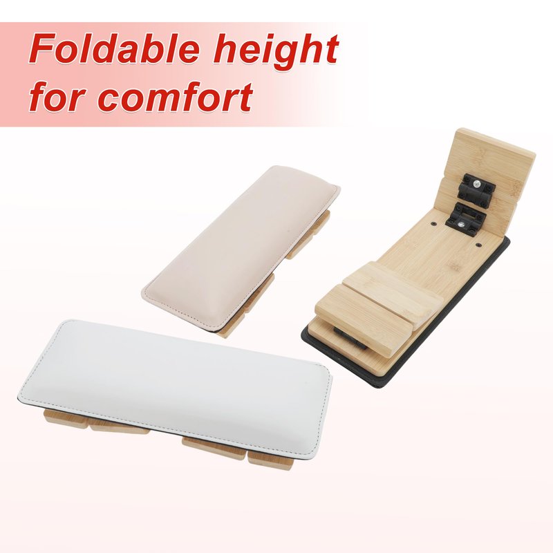 GLIDESMOOTH Arm Rest for Nails Tech, Comfortable Supportive Design Nail Arm Rest Cushion, Nail Arm Rest, Non-Slip Manicure Hand Rest Stand, Black, 1 Set