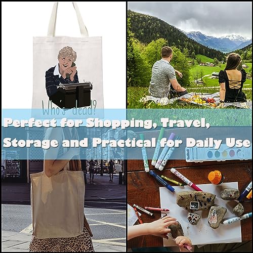 Murder TV Show Inspired Gift TV Murder Mystery Series Gift Jessica Fan Present Who¡¯s Dead Tote Bag (Who¡¯s Dead Tote)