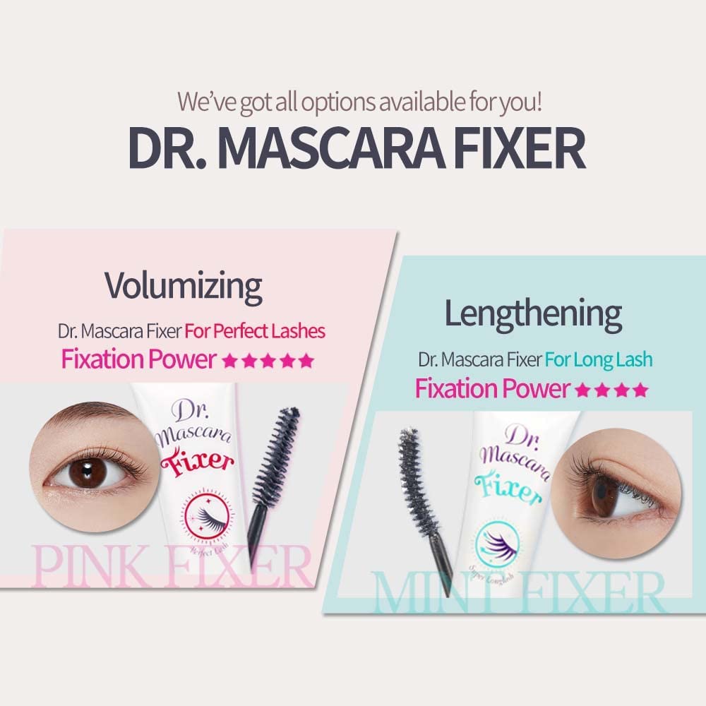 ETUDE Dr. Mascara Fixer For Perfect Lash, Korean Mascara Fixer, All-Day Curl Hold, Volumizing, Smudge-Proof, Korean Makeup, Beauty, Transparent (0.203 Fl Oz)
