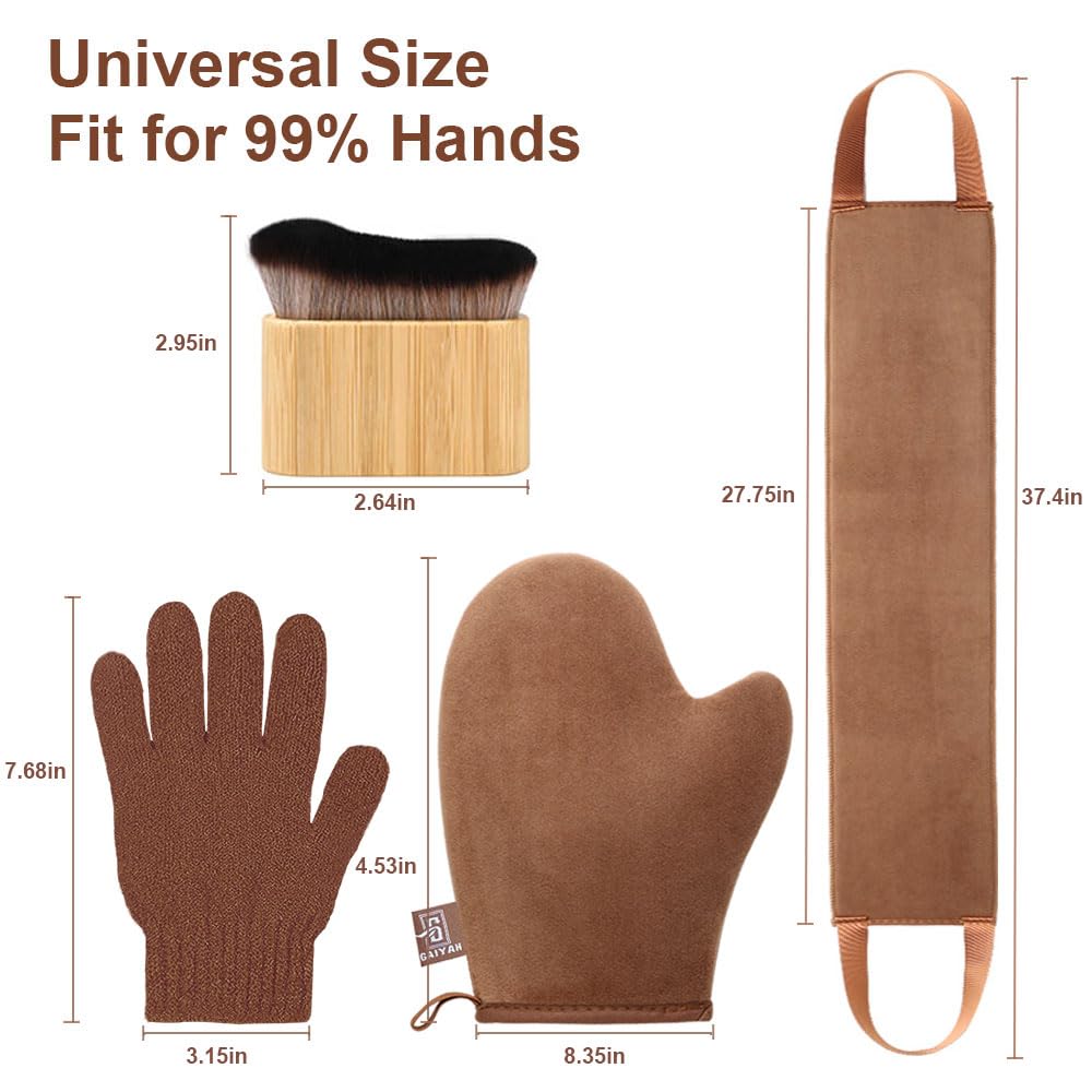 Tanning Mitt Self Tanner Mitt 4 Pack Self Tanning Mitt Self Tanner Brush Tanning Glove Self Tan Mitt Self Tanner Back Applicator Tanning Brush