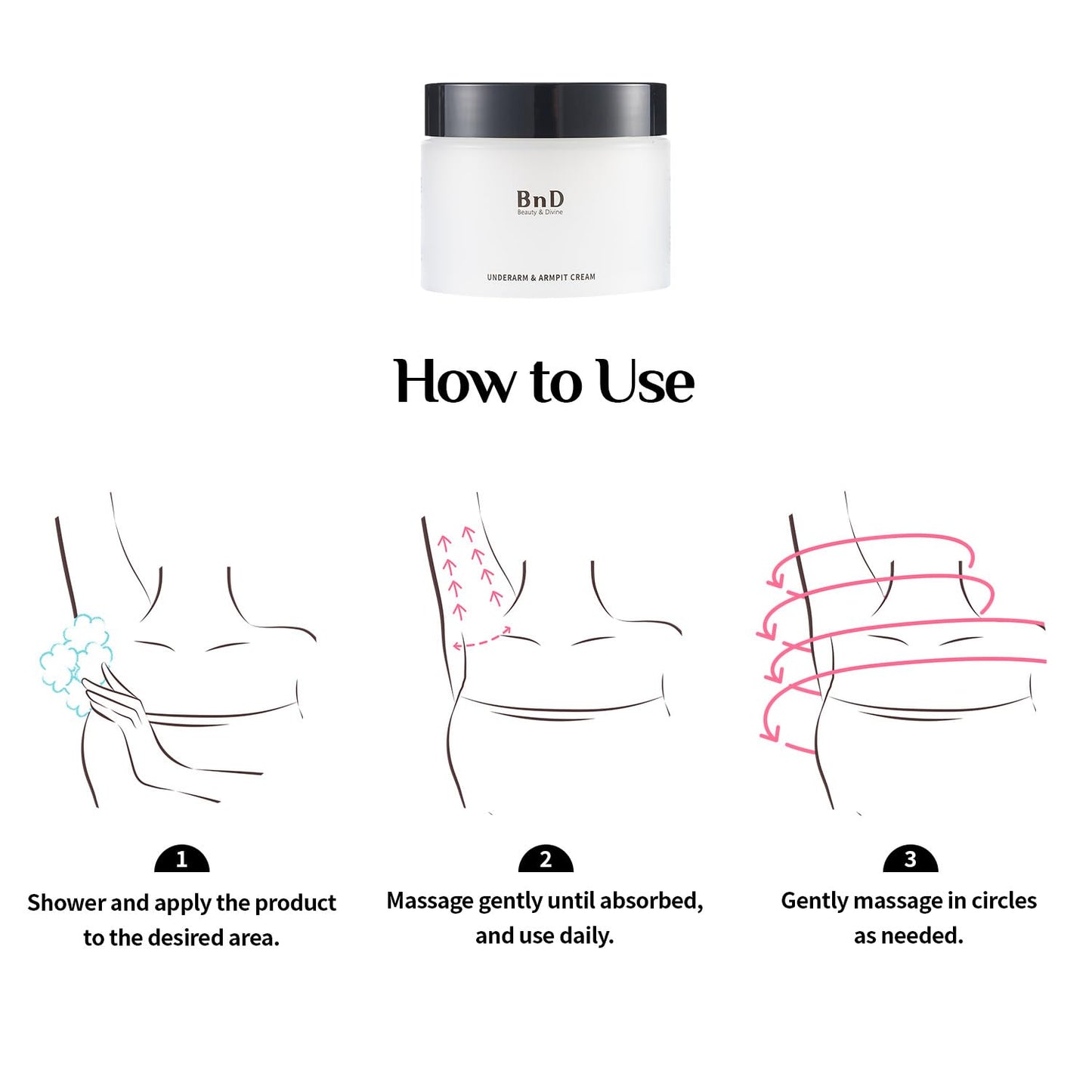 Underarm Cream - Dark Spot Remover for Body, Bikini & Sensitive Areas | 3.4 fl oz - Korean Beauty