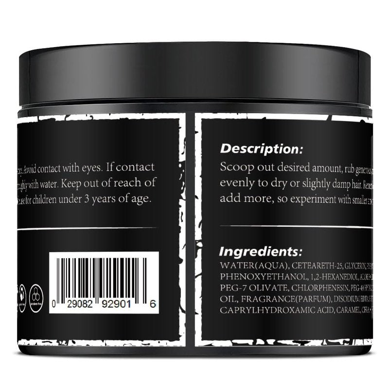 Crownnaturally CNNY Hair Pomade 4oz - Strong Hold & Medium Shine - Professional Hair Styling Wax for Men - All Hair Types - Barber Grade Pomade - Easy Wash Out