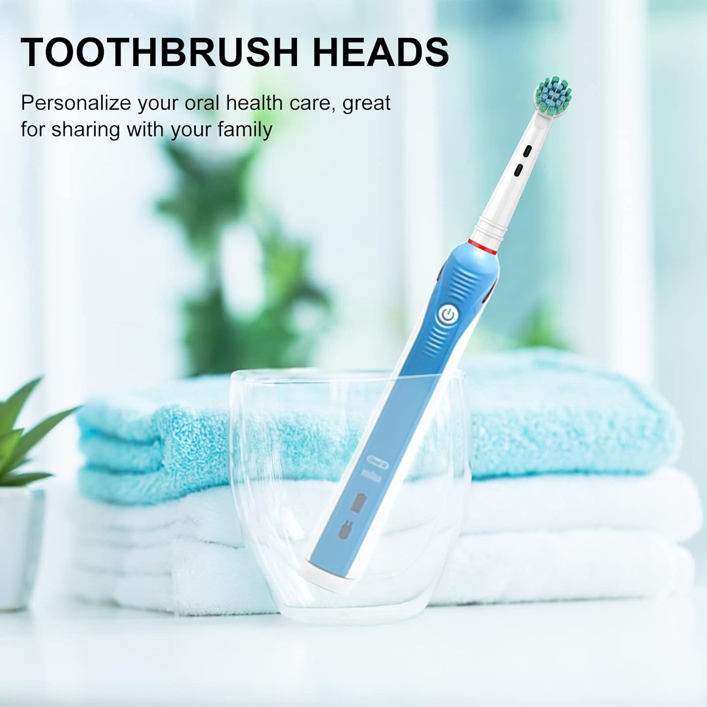 Replacement Toothbrush Heads for Oral B Braun, 10 Pcs Professional Electric Toothbrush Heads Brush Heads Compatible with Oral B Replacement Heads Refill 7000/Pro 1000/9600/500/3000/8000