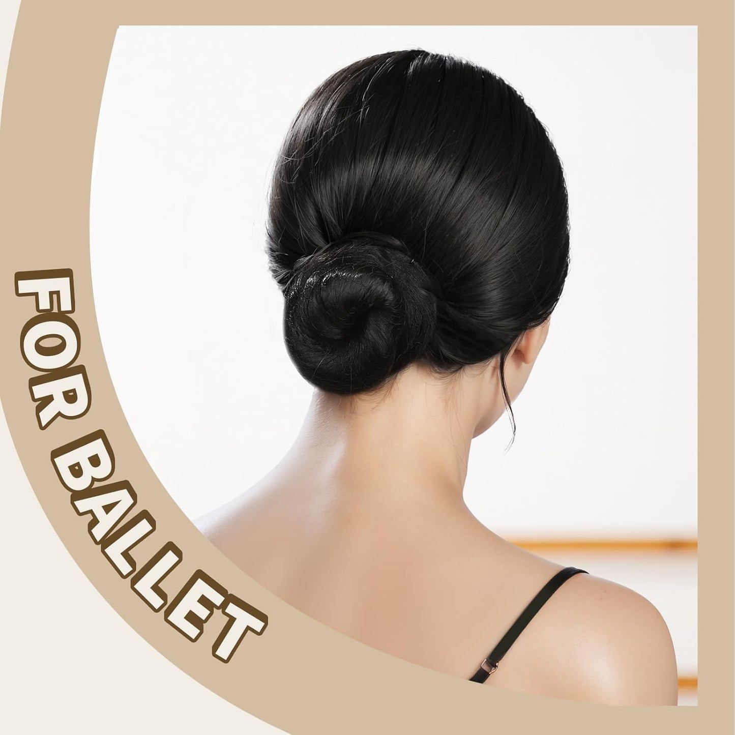 YGDZ Dance Hair Accessories Kit - Invisible Hair Net & Pins for Ballet Buns, Brown