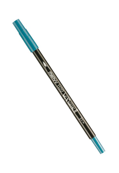Uchida 1122-C-105 Marvy Le Plume II WaterColor Marker, Light Teal