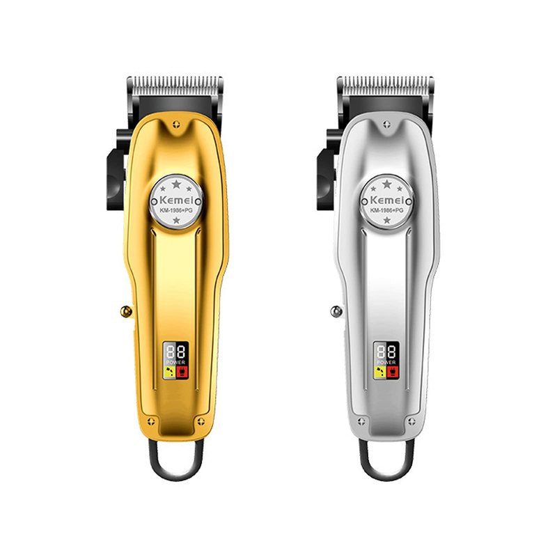 KEMEI Mens Hair Clipper Cord Cordless Clippers Hair Trimmer Beard Professional Haircut Kit for Men Rechargeable LED Display & Corded Rechargeable Grooming Kit KM-1986PRO