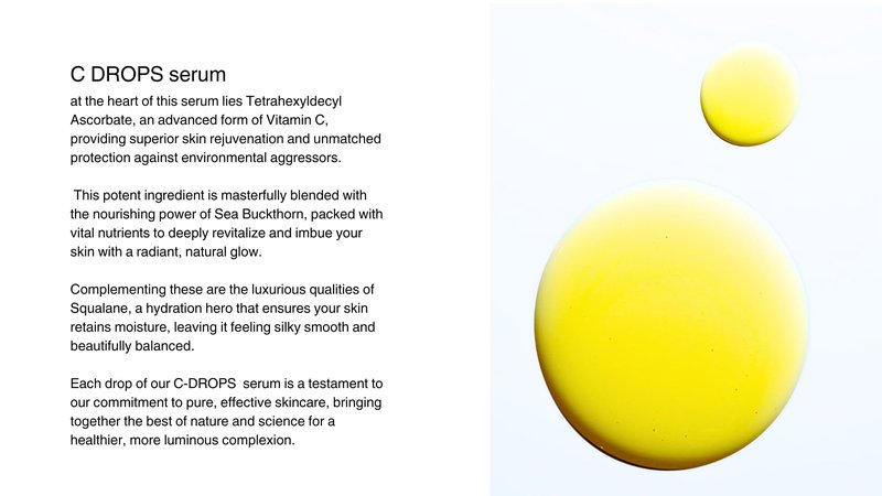 C Drop Serum - Anti Aging Facial Serum with Vitamin C, Brightening Hydrating Serum