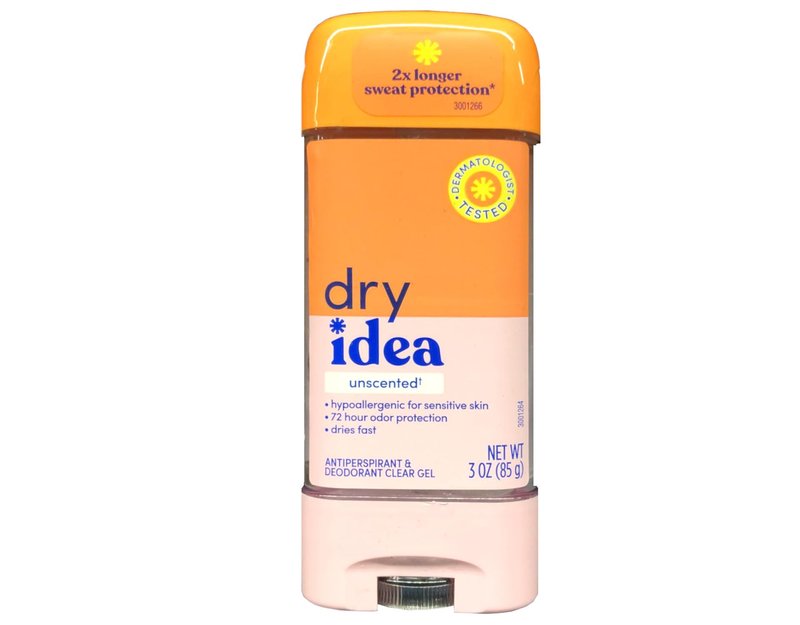 Dry Idea Advanced Dry Unscented Antiperspirant & Deodorant Clear Gel 3 oz (Pack of 5)