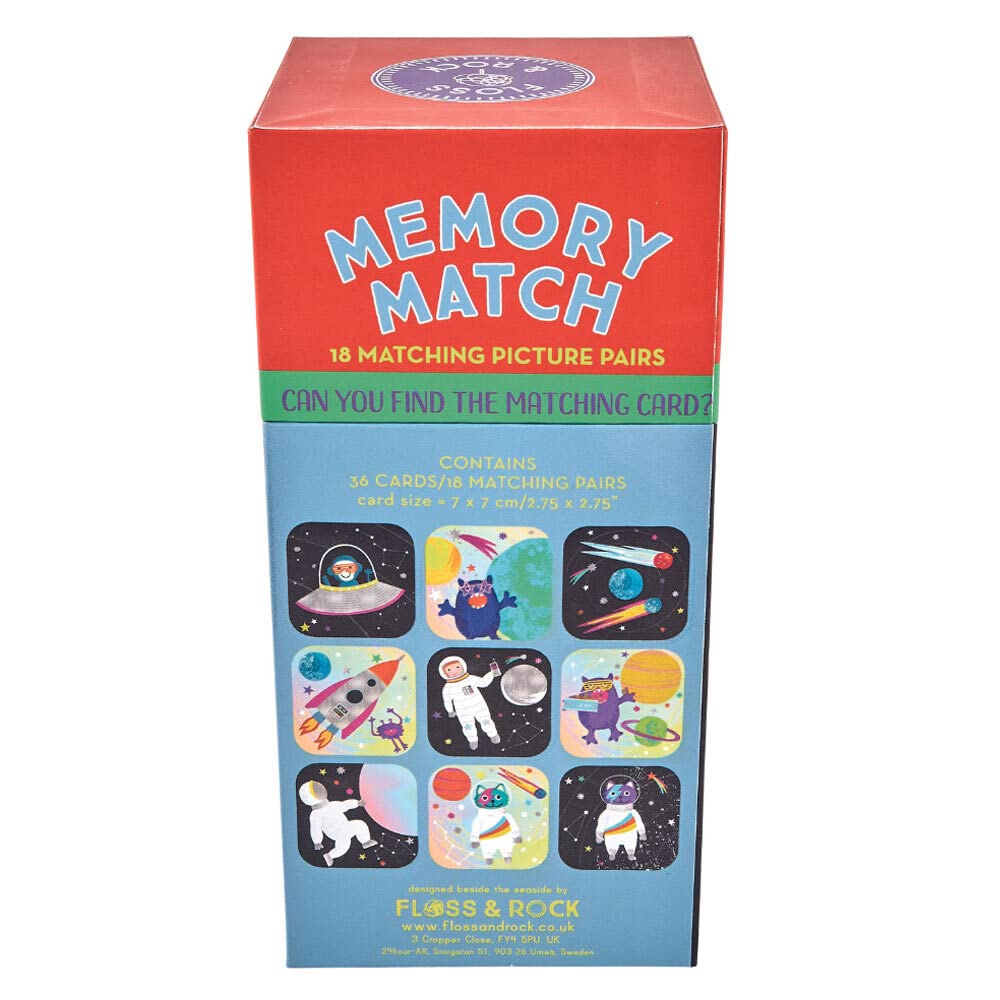 Floss and Rock Memory Match Game (Space)