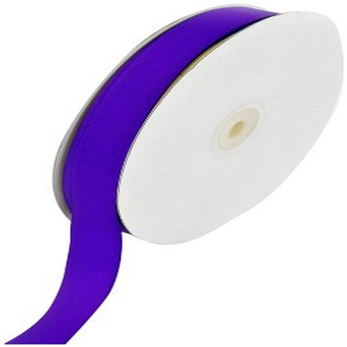 Creative Ideas 50-Yard Solid Grosgrain Ribbon, 5/8-Inch, Purple