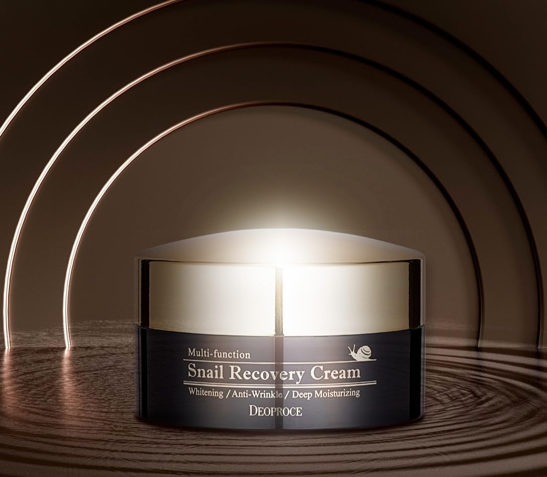 Deoproce Snail Mucin Face Cream 100g (3.5 oz) – Lightweight Moisturizer for Hydration, Smooth Texture & Skin Barrier Care