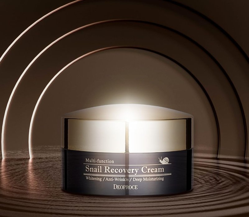 Deoproce Snail Mucin Face Cream 100g (3.5 oz) – Lightweight Moisturizer for Hydration, Smooth Texture & Skin Barrier Care