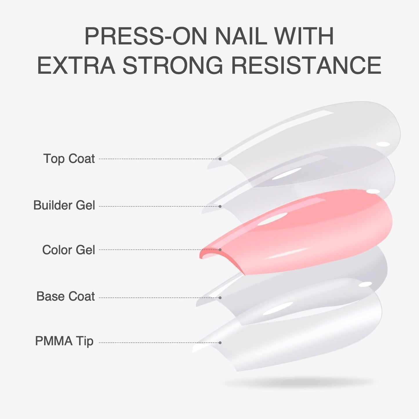 VSALON Oval Short Press On Nails, Gold Foil Finish Cat Eye French Tip