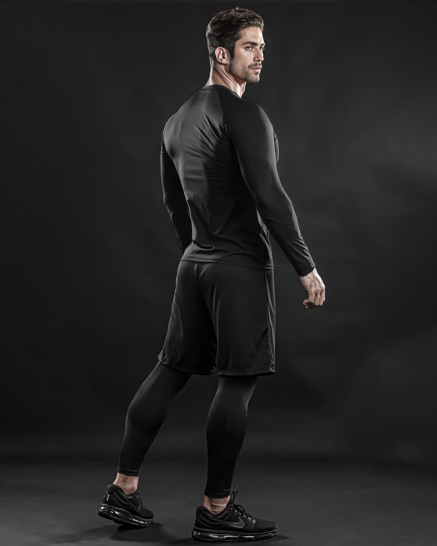 DRSKIN 3 Pack Men's Thermal Compression Shirts Fleece Lined Base Layers Underwear Sports Athletic Workout Winter (HOT Round SBB01 3P, 2XL)