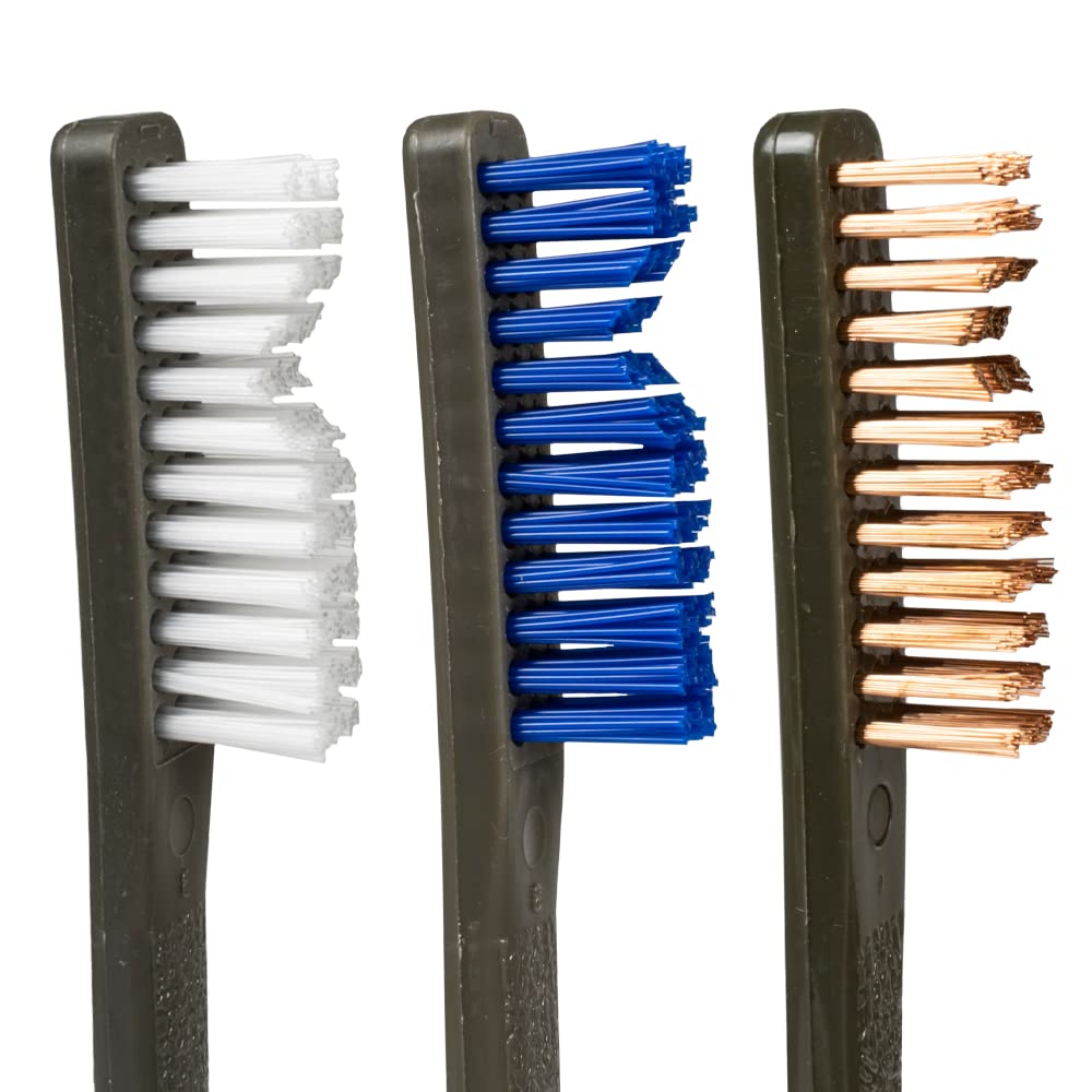 Otis Technology 3 Pack AP Brushes (Nylon/Blue Nylon/Bronze)