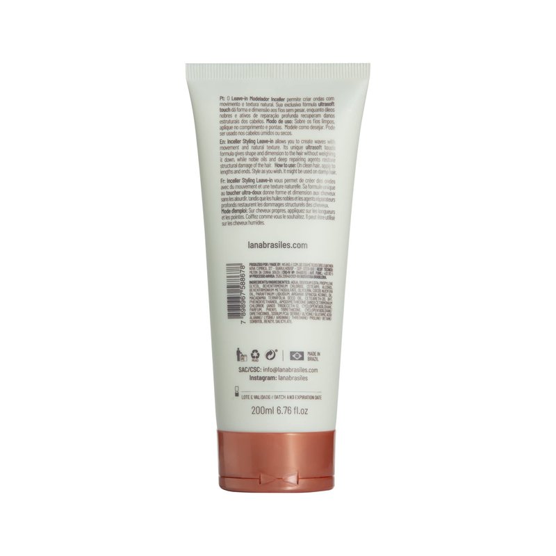 Lana Brasiles | Inceller Styling Leave-in | Contemporary And Silky Waves | 200 ml / 6.76 fl.oz.