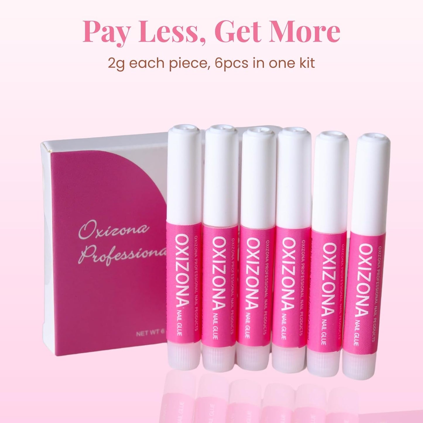 Super Strong Nail Glue for Acrylic Nails Press on Nails Professional Nail Glue for Nail Tips Fake Nails False Nails Long Lasting for Stick On Nails Broken Nails 0.07oz 12pcs