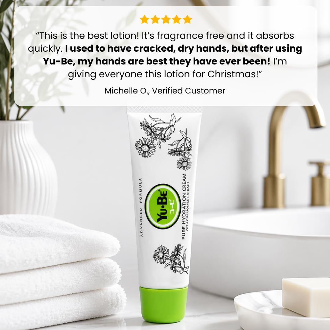 Yu-Be Hydration Cream Duo - Oil & Fragrance Free Moisturizer for Sensitive Skin | Safe for Face, Body & Hands