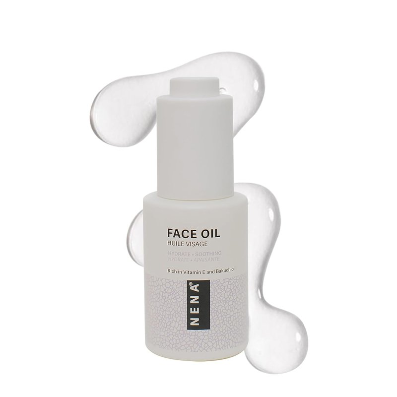 NENA Skincare Face Oil - Bakuchiol & Vitamin E for Collagen Boosting | Hydrates & Nourishes All Skin Types - 1 oz