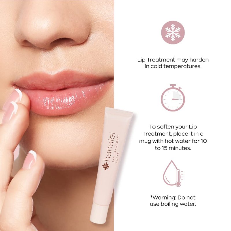 Hanalei Lip Treatment Bundle (Peach Pink and Rose) | Made with Kukui Oil, Shea Butter, Agave, and Grapeseed Oil, Soothe Dry Lips (Cruelty free, Paraben free)