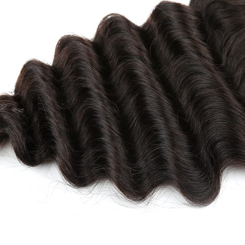 Sent Hair Remy Human Hair 5x5 Lace Closure with Baby Hair Loose Deep Wave Unprocessed Virgin Human Hair Free Part Natural Color 14 inch