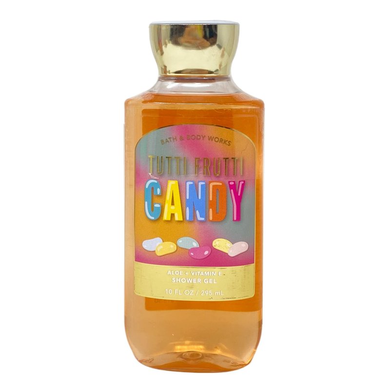 Bath & Body Works Shower Gel Gift Set 10oz Each Pack of 2 (Tutti Frutti Candy), Orange
