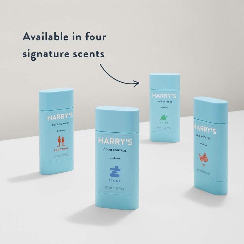 Harry's Aluminum Free Deodorant for Men - Odor Control, Fig Scent | 2.5 Oz, 3-Pack