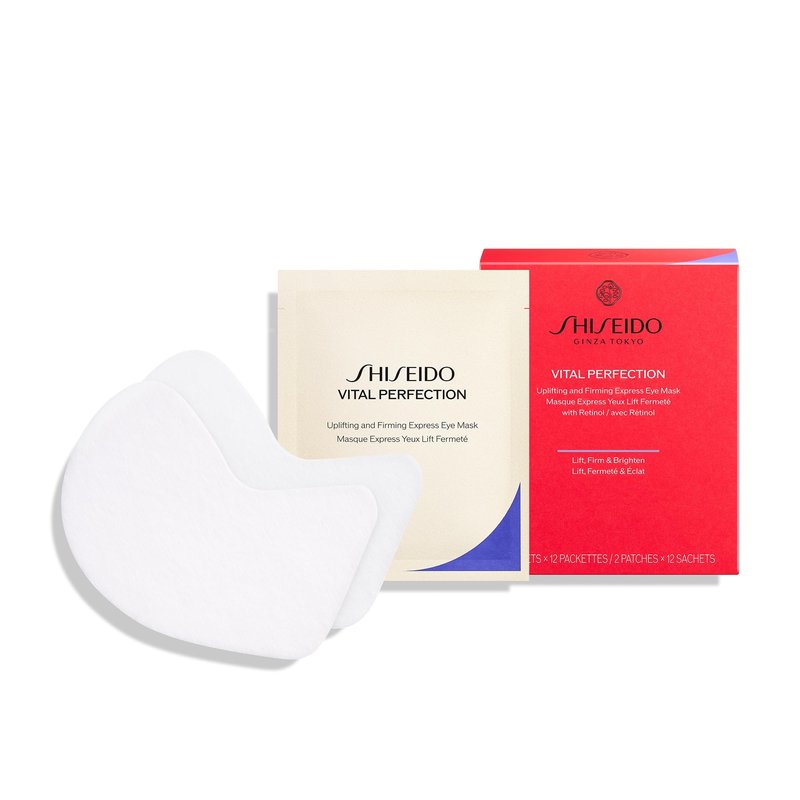 Shiseido Vital Perfection Uplifting and Firming Express Eye Mask - Pure Retinol Under-Eye Mask That Visibly Lifts & Firms - Targets Dark Circles & Under-Eye Bags