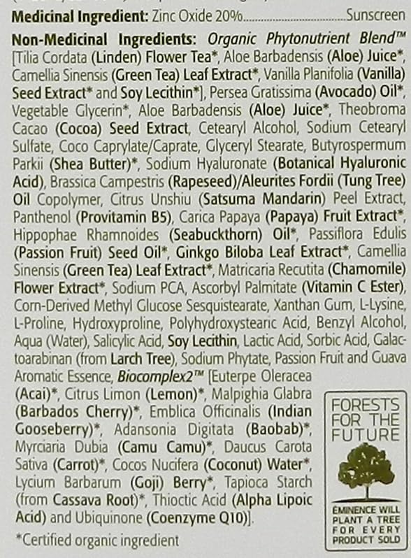 Eminence Lilikoi Daily Defense Moisturizer SPF 40 - Hydrating Vanilla Formula | 2 Fl Oz