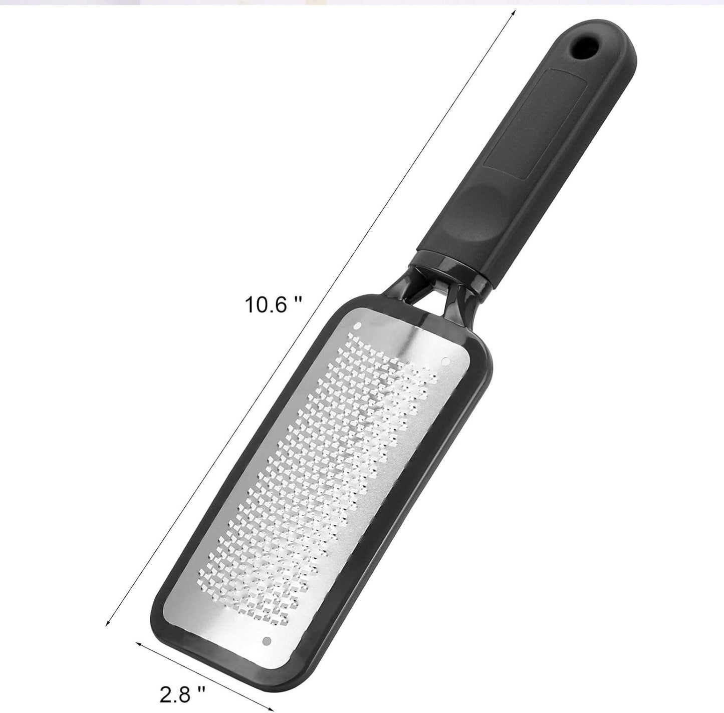 3 Pieces Colossal Foot Files Kit Foot Scrubber Foot Rasp and Double-Sided Heel Files Pedicure Tools Callus Remover Stainless Steel Feet Scraper Foot Grater for Dead Skin