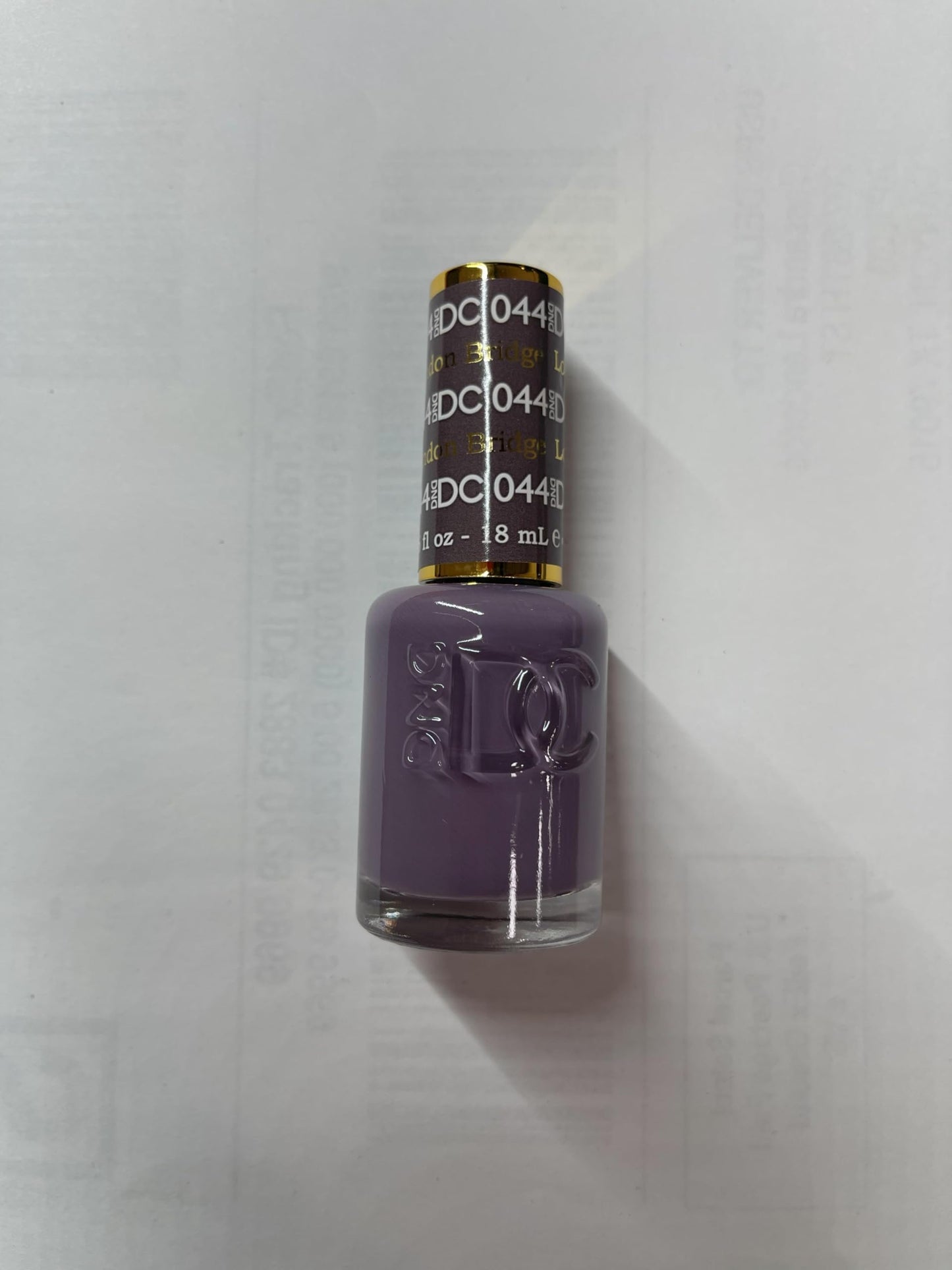 DND DC Gel Polish Set, Purple Collection, UV/LED Gel Polish and Air Dry Nail Lacquer, Matching Chip-Free Polish Duo, 044 London Bridge, 0.5 Fl Oz