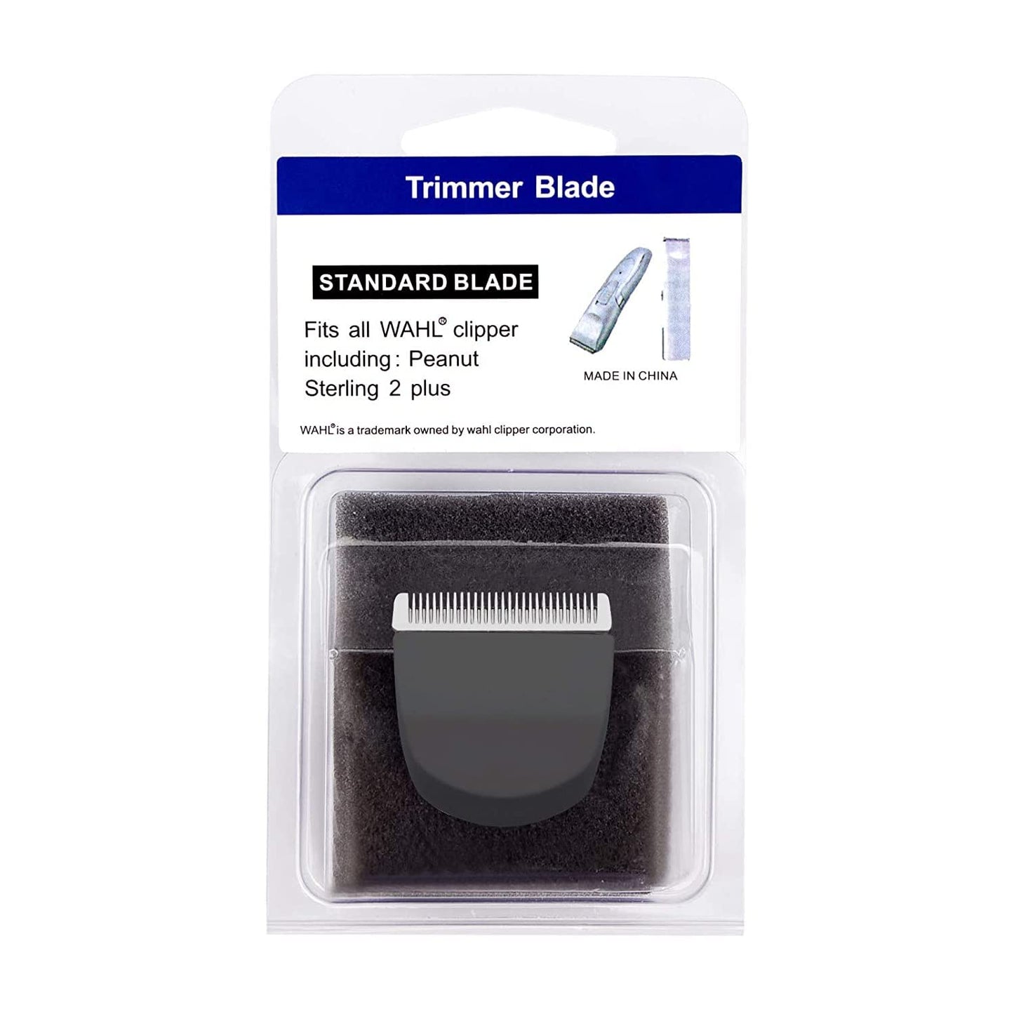 Peanut Hair Clipper Replacement Blades - Professional Snap-On Blades | Black - 4 Pack