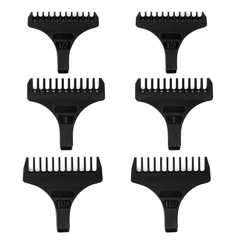 (6 Pack) T-Shape Trimmer Guides For Wahl T Blade Guides #3792, for the 5 Star Detailer #2215 T Wide Blade