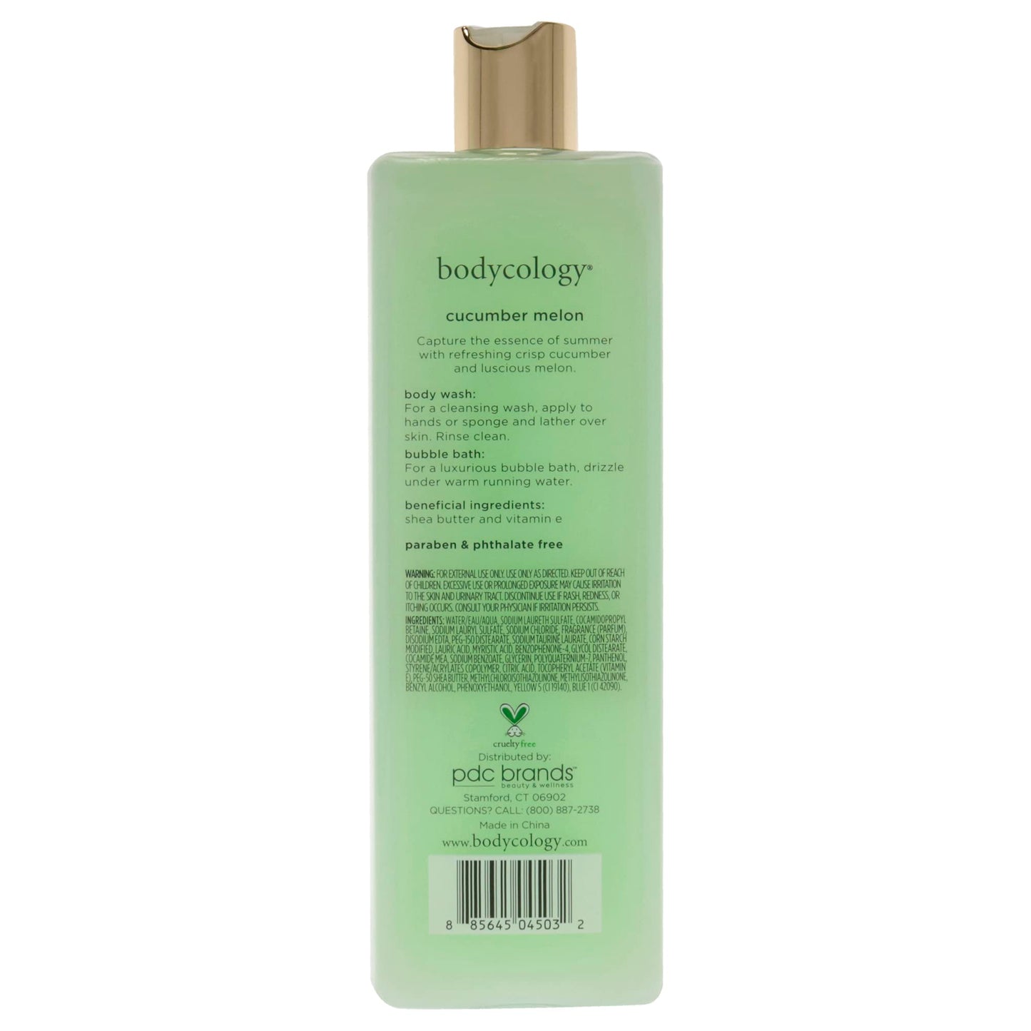 Bodycology Cucumber Melon Body Wash Women 16 oz (Pack of 3)