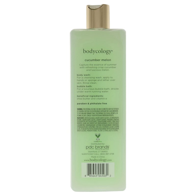Bodycology Cucumber Melon Body Wash Women 16 oz (Pack of 3)