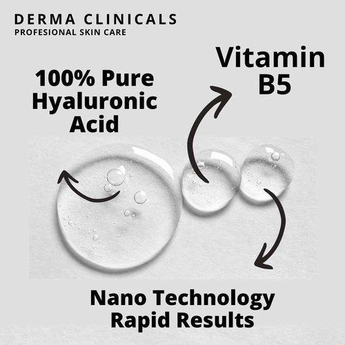 Hyaluronic Acid Serum with Vitamin B5, Anti-Aging, Hydrating facial Serum, Plumping, Lightweight, Fast Absorbing - 8oz