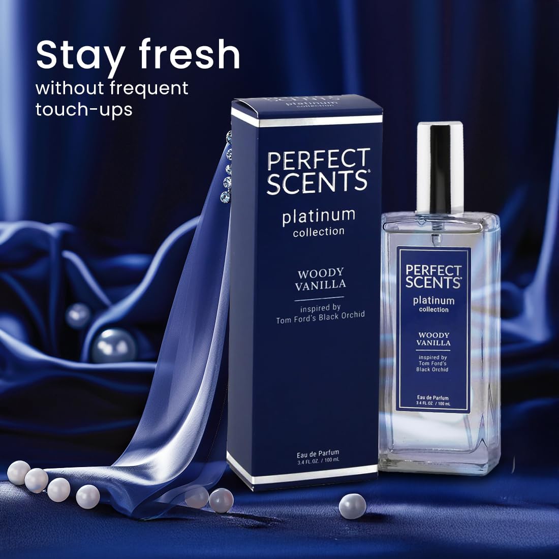 Perfect Scents Fragrances | Inspired by Tom Ford’s Black Orchid | Platinum Collection | Woody Vanilla | Unisex Eau de Parfum | Vegan, Paraben & Phthalate Free | Never Tested on Animals | 3.4 Fl Oz