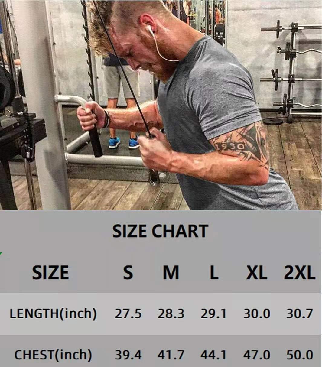 Men's 3pack Dry Fit Workout Gym Short Sleeve T Shirt Moisture Wicking Active Athletic Performance Running Shirts(BKGYWR XL)