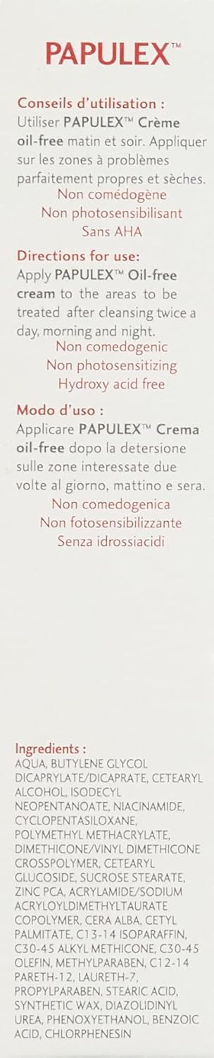 Papulex Oil-Free Cream 40ml | Acne Treatment Moisturizer for Clear Skin